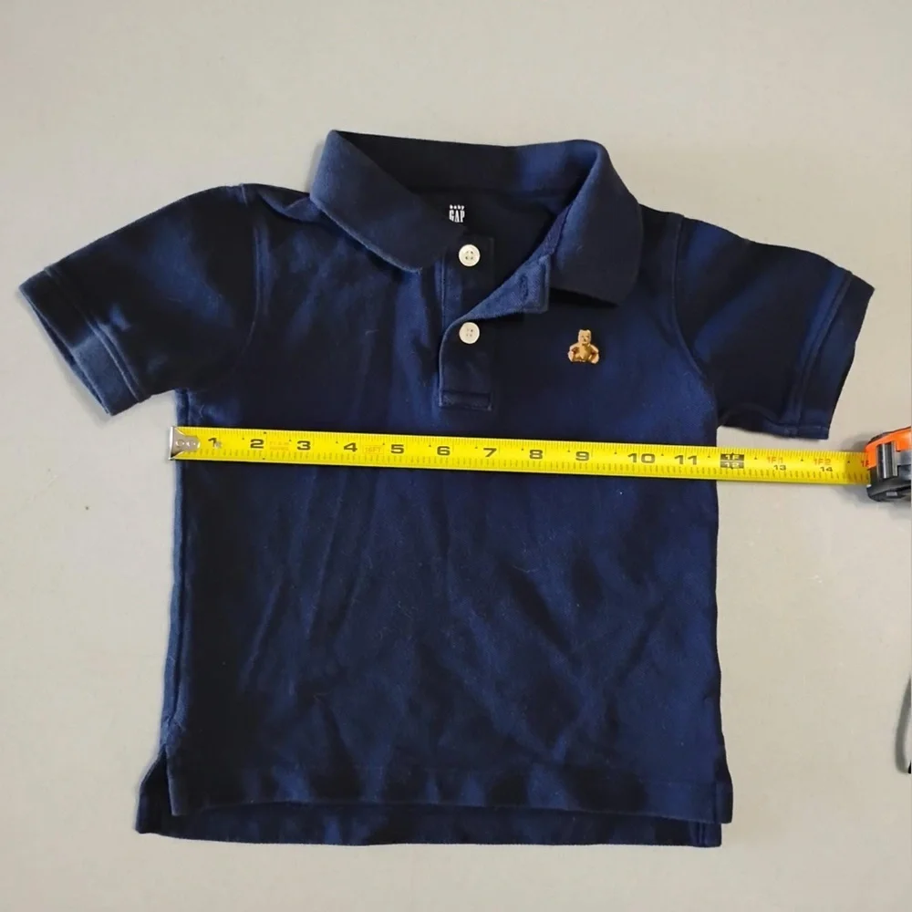 Baby Gap Navy Polo Shirt Toddler Size 2T Classic Preppy Collared Shirt
